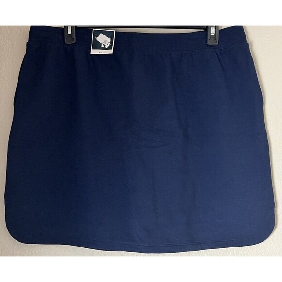 Karen Scott Knit Cotton Spandex Skort NWT Intrepid Blue Size XL - Picture 6 of 8